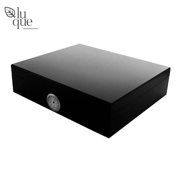 HUMIDOR NEGRO HIGROMETRO EXTERIOR LUQUE